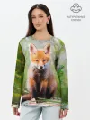 Лонгслив женский. Хлопок / Лисичка