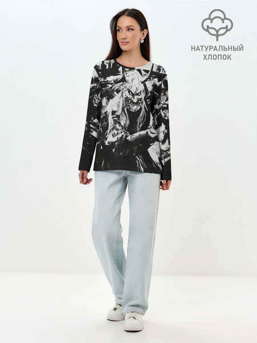 Лонгслив женский. Хлопок / Samurai | Ghost of Tsushima