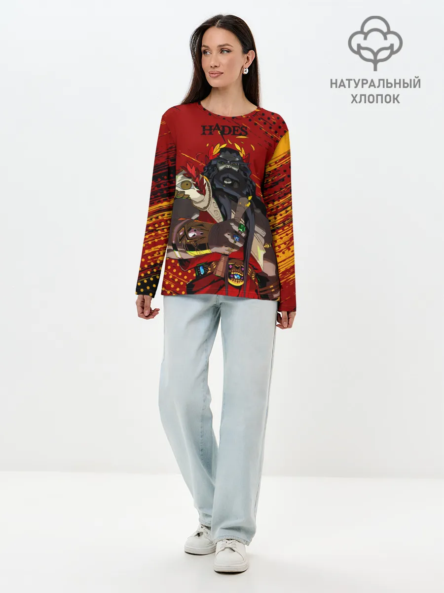 Лонгслив женский. Хлопок / Hades - Аид