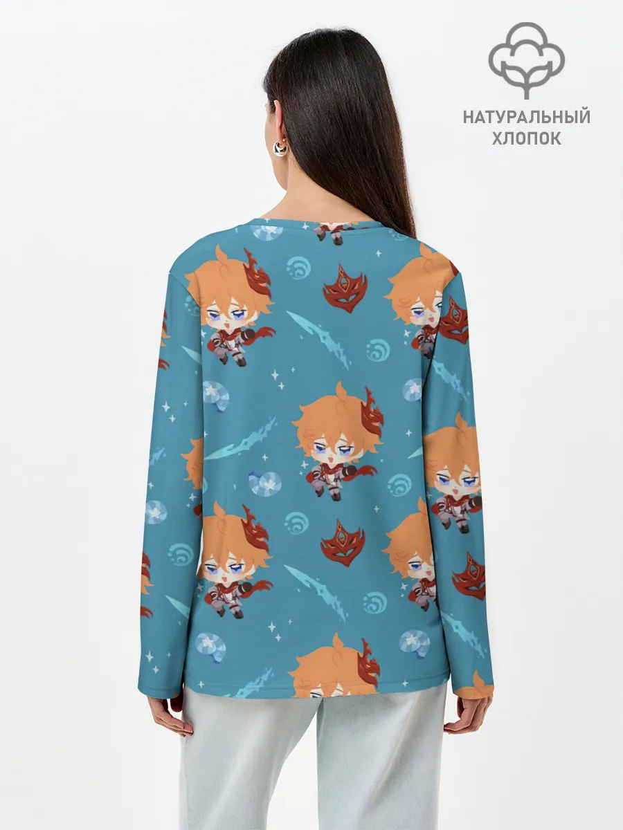 Лонгслив женский. Хлопок / Чиби Чайльд