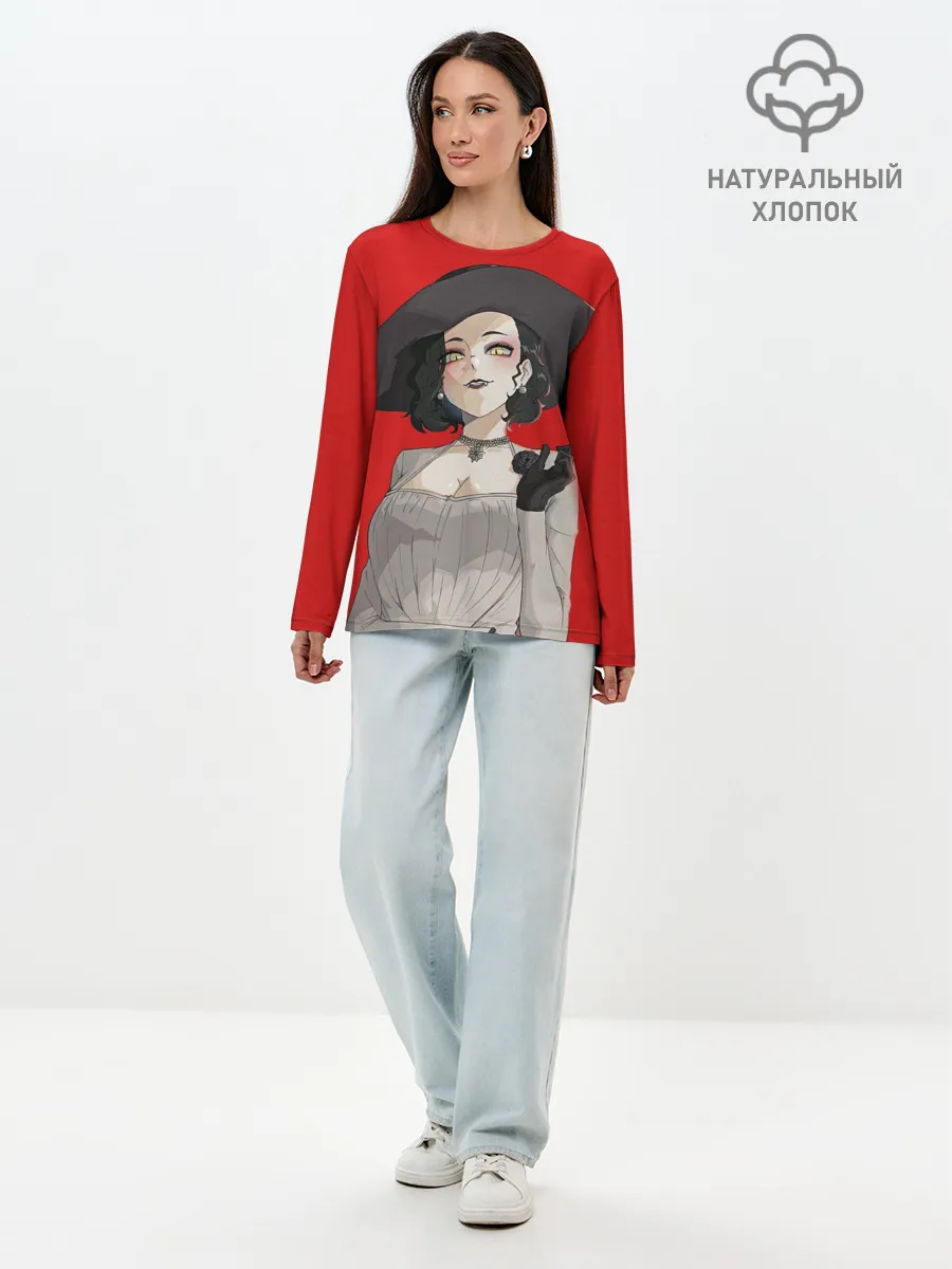 Лонгслив женский. Хлопок / Residen Evil Вампирша village