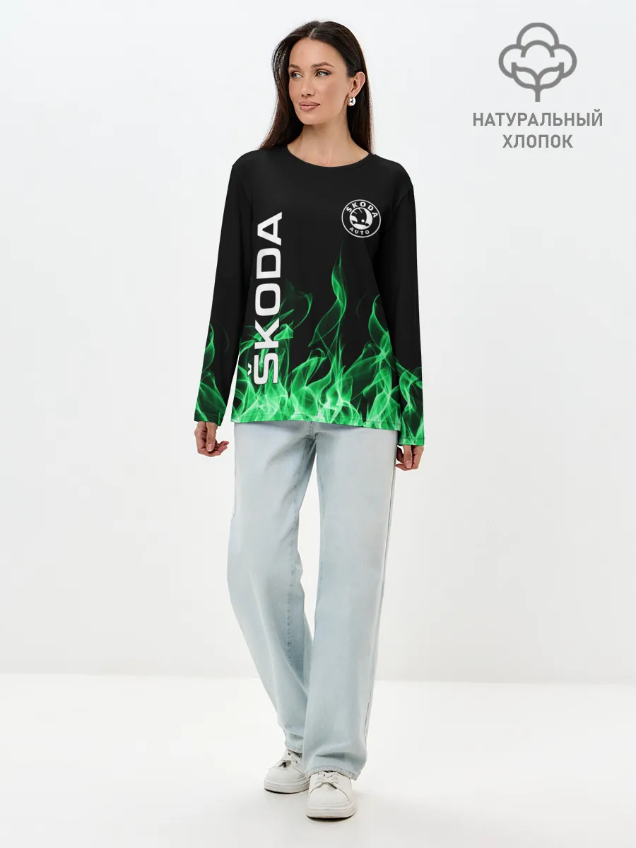 Лонгслив женский. Хлопок / SKODA