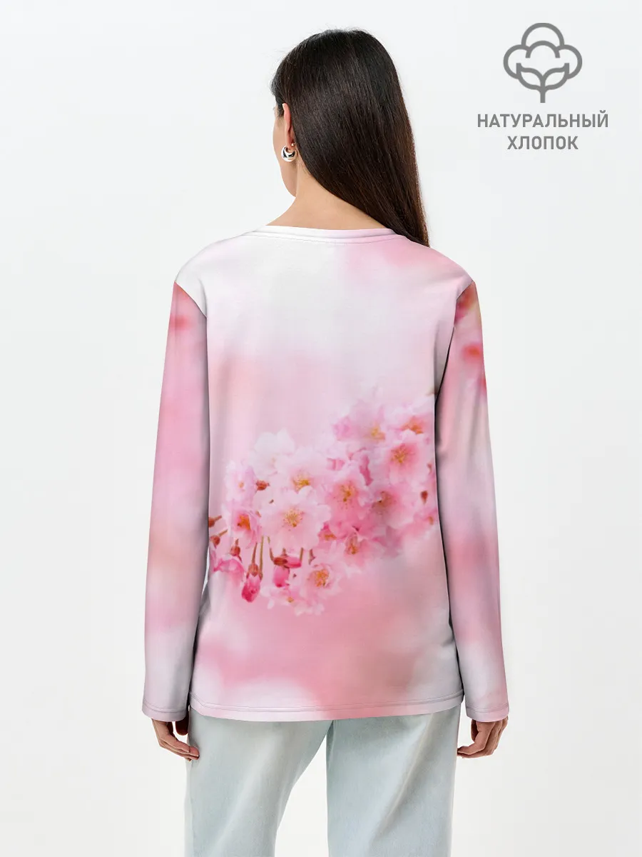 Лонгслив женский. Хлопок / Рем