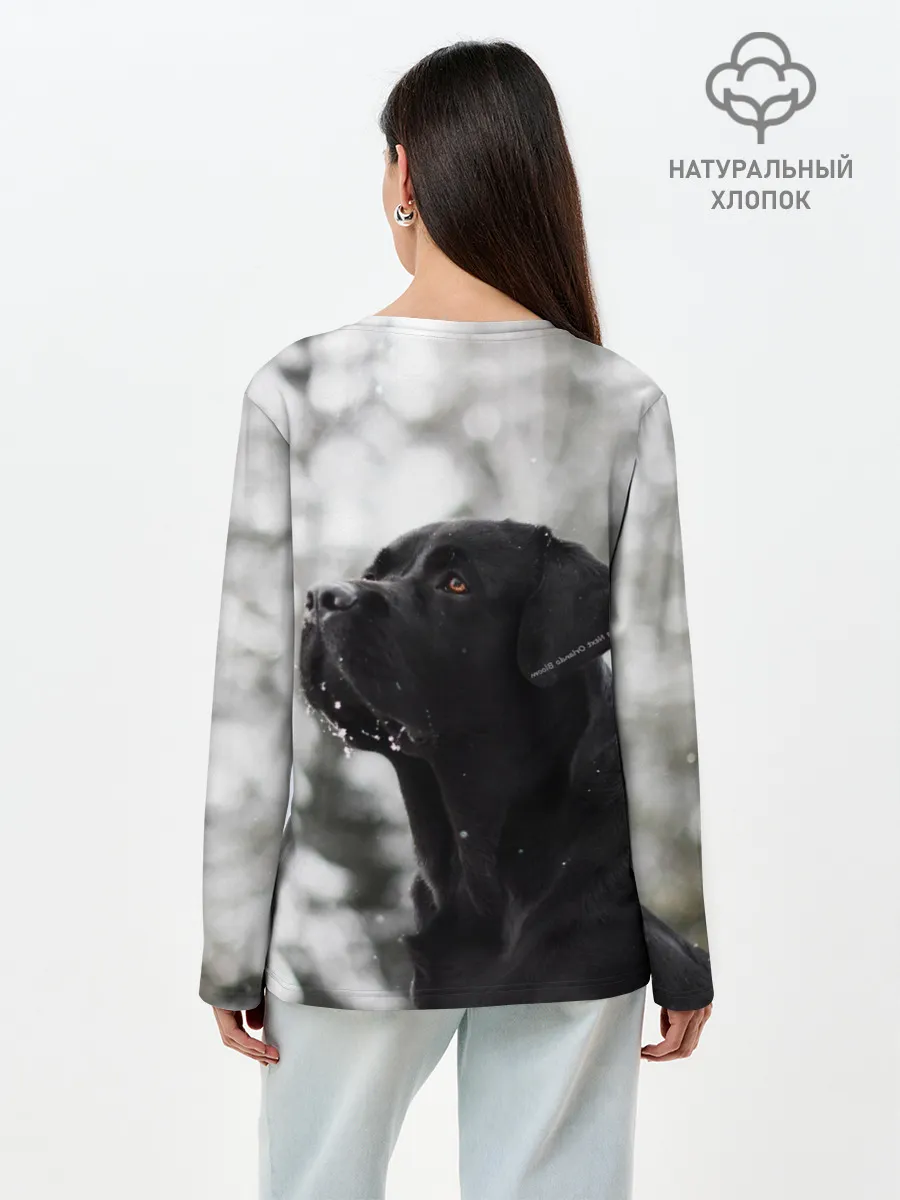 Лонгслив женский. Хлопок / Лабрадор Марк