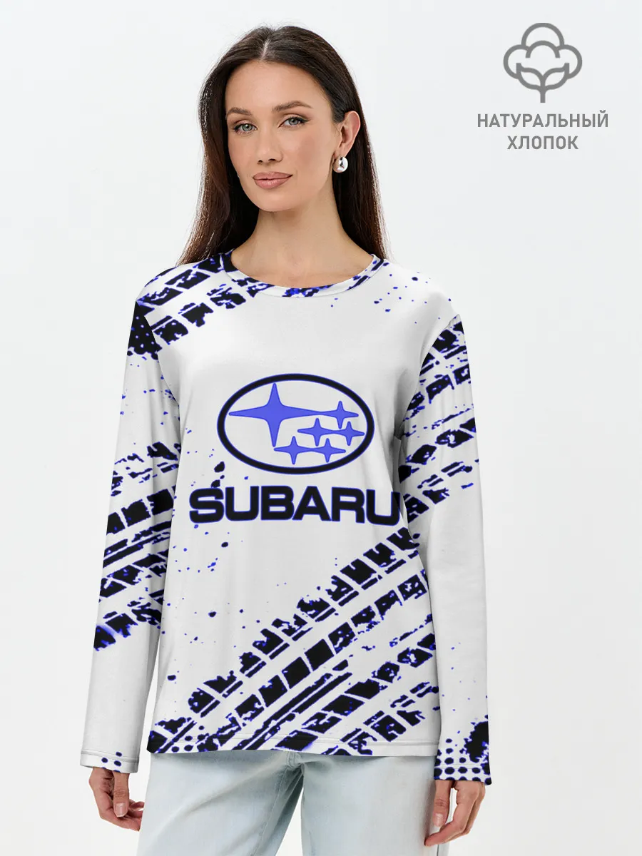 Лонгслив женский. Хлопок / SUBARU.