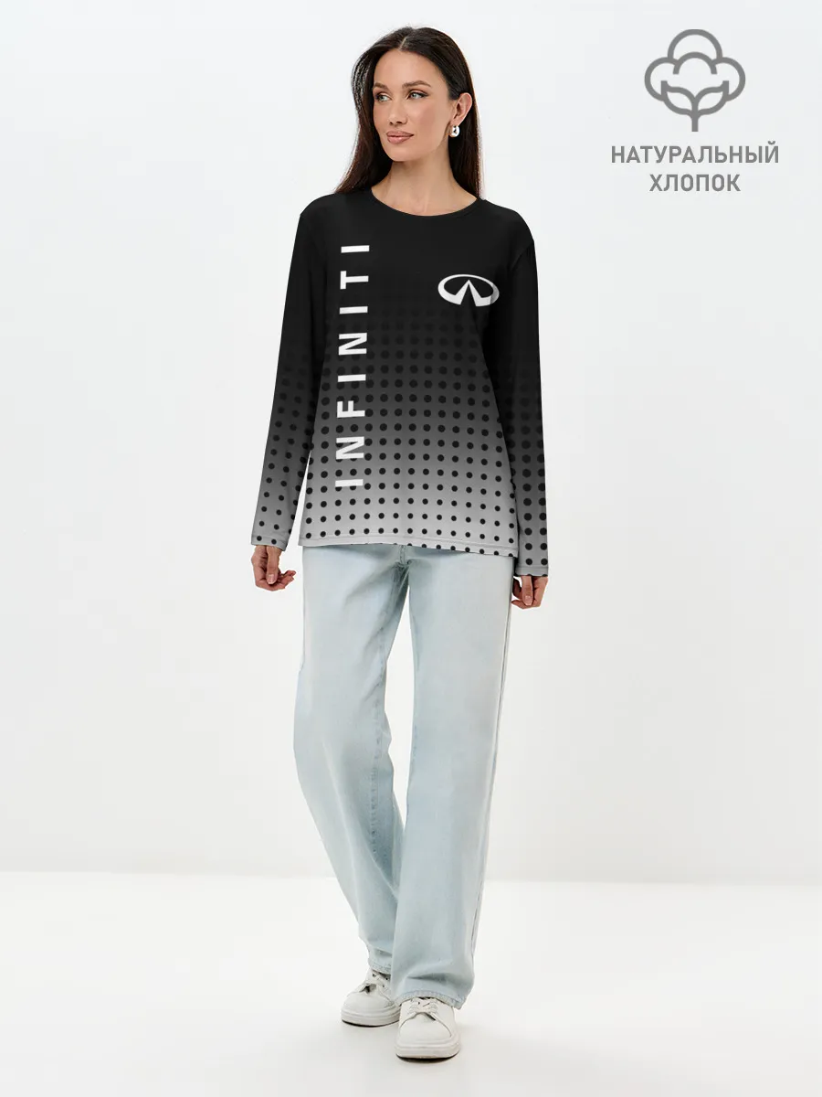 Лонгслив женский. Хлопок / Infiniti
