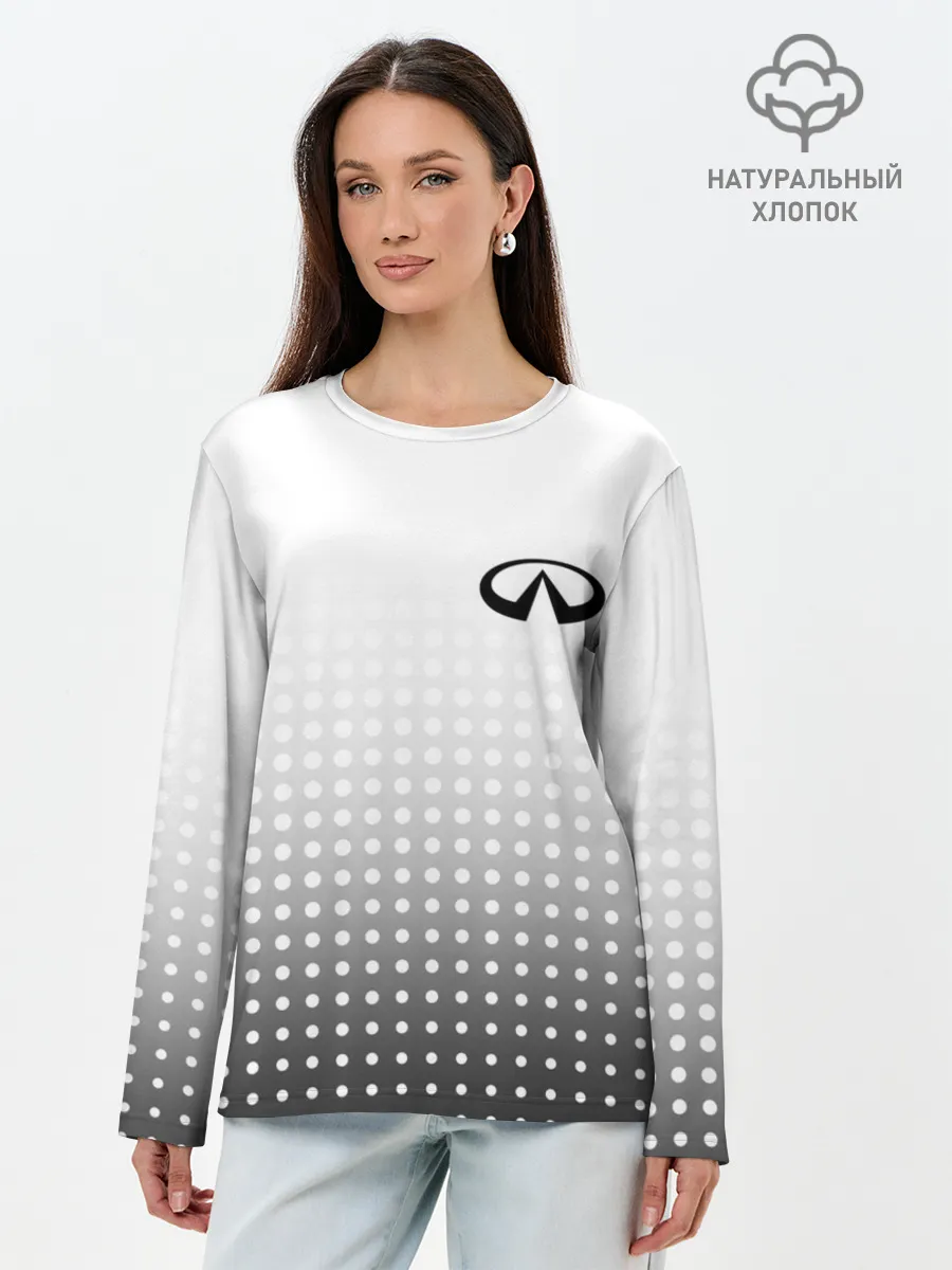 Лонгслив женский. Хлопок / Infiniti