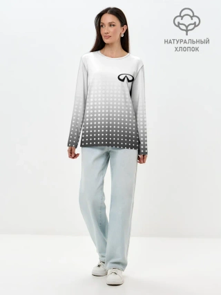 Лонгслив женский. Хлопок / Infiniti