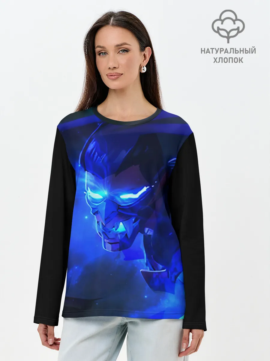 Лонгслив женский. Хлопок / Валорант