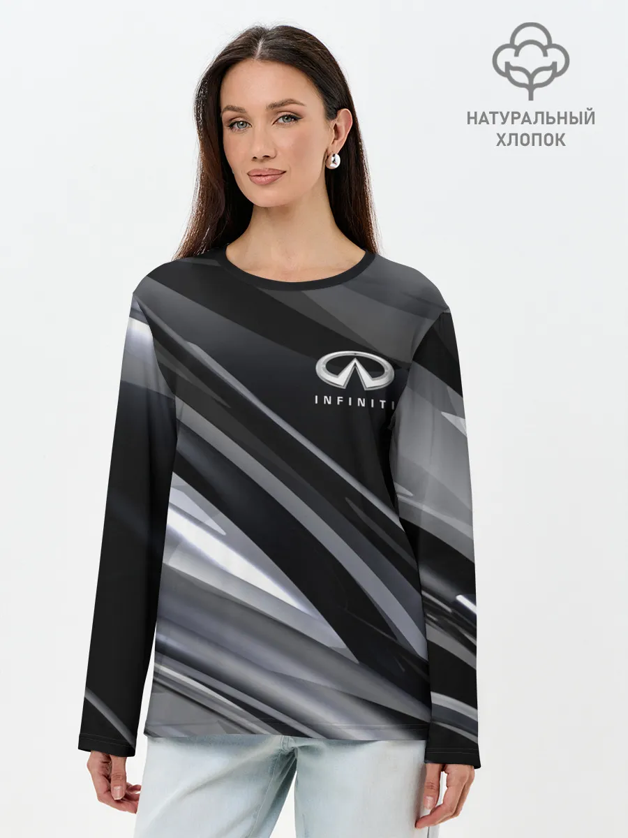 Лонгслив женский. Хлопок / Infiniti