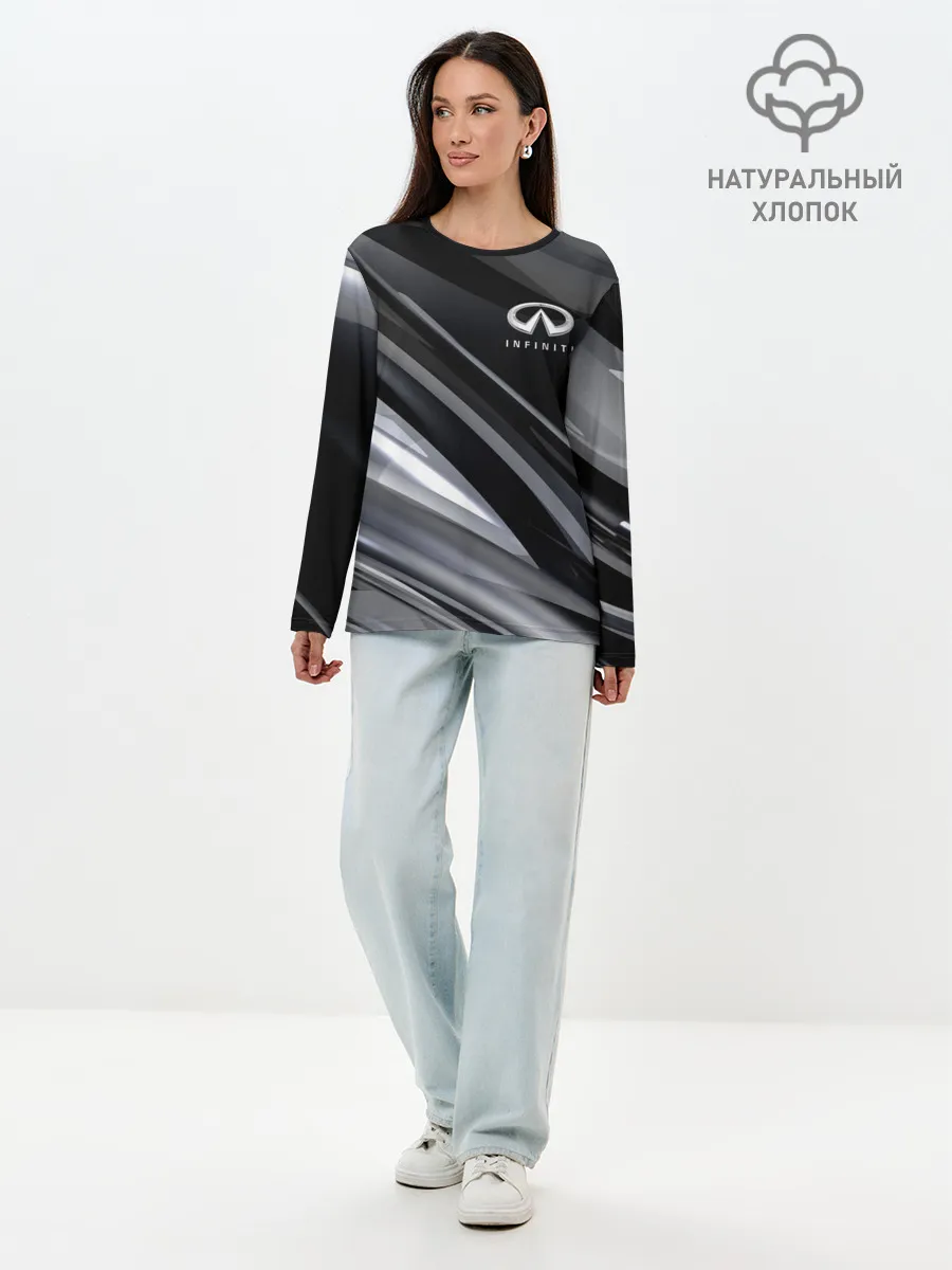 Лонгслив женский. Хлопок / Infiniti