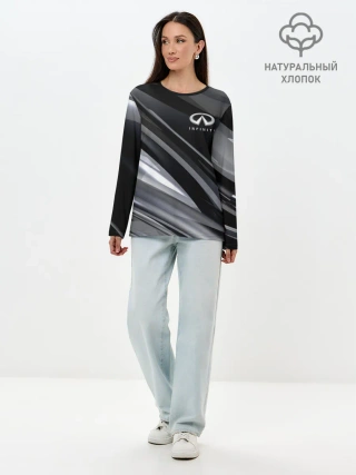Лонгслив женский. Хлопок / Infiniti