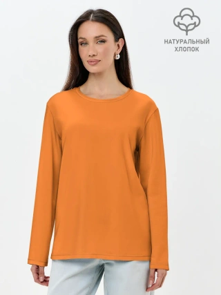 Лонгслив женский. Хлопок / Pizza