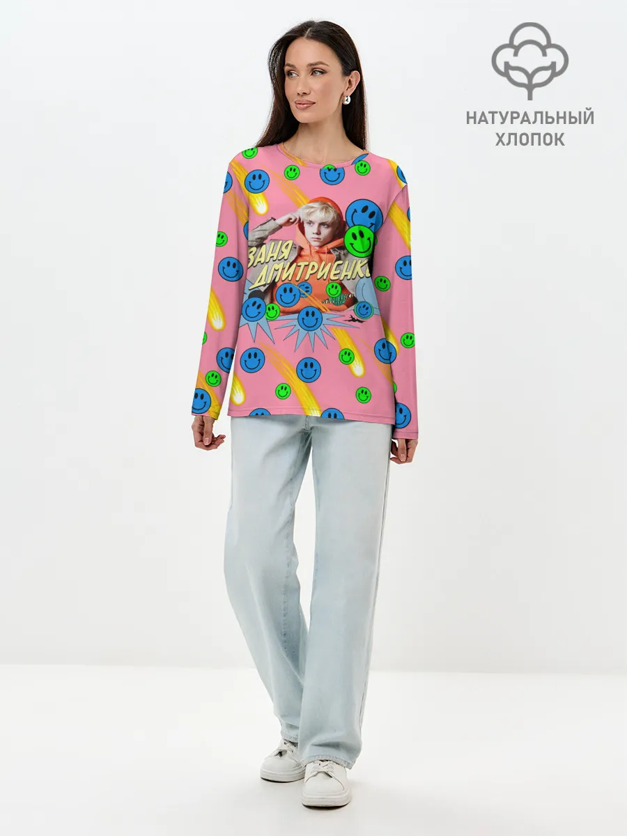 Лонгслив женский. Хлопок / Ваня Дмитриенко