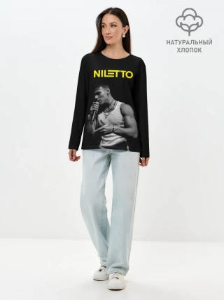 Лонгслив женский. Хлопок / НИЛЕТТО