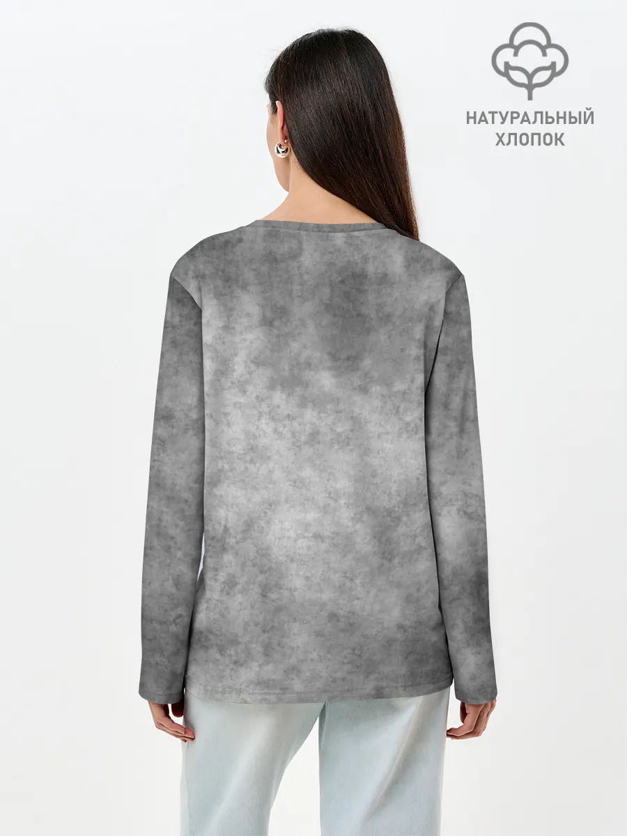 Лонгслив женский. Хлопок / Лев