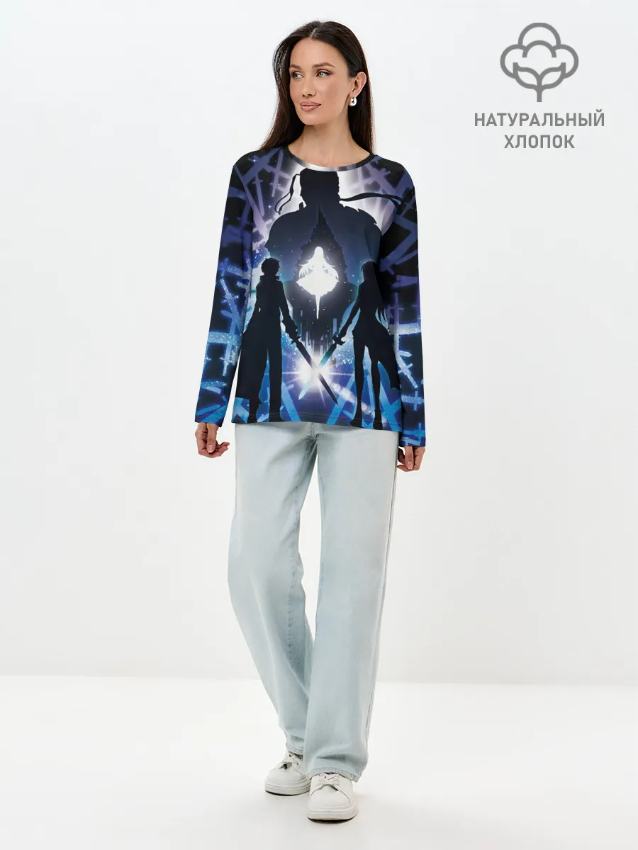 Лонгслив женский. Хлопок / Sword Art Online Кирито Асуна