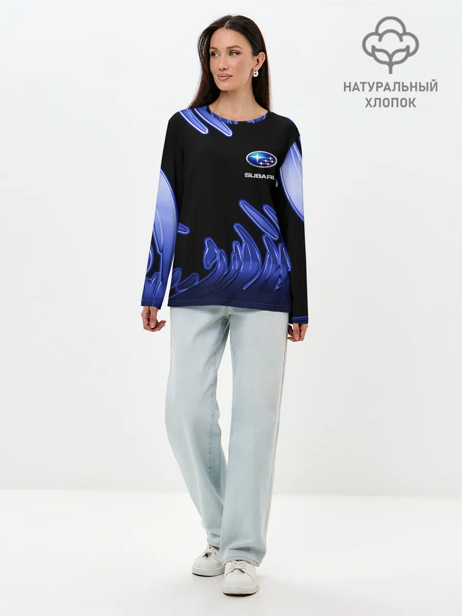 Лонгслив женский. Хлопок / Subaru