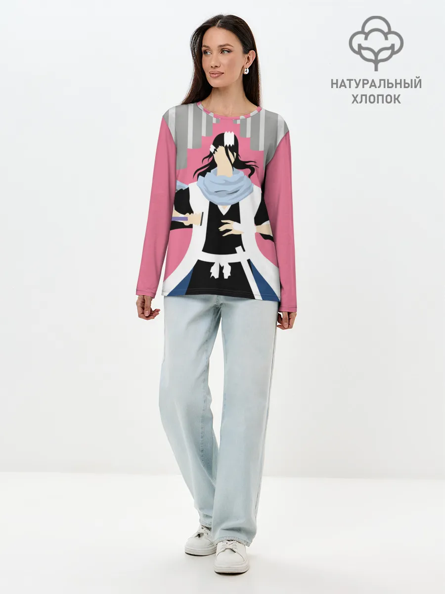 Лонгслив женский. Хлопок / Бякуя Кучики