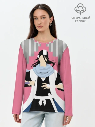 Лонгслив женский. Хлопок / Бякуя Кучики