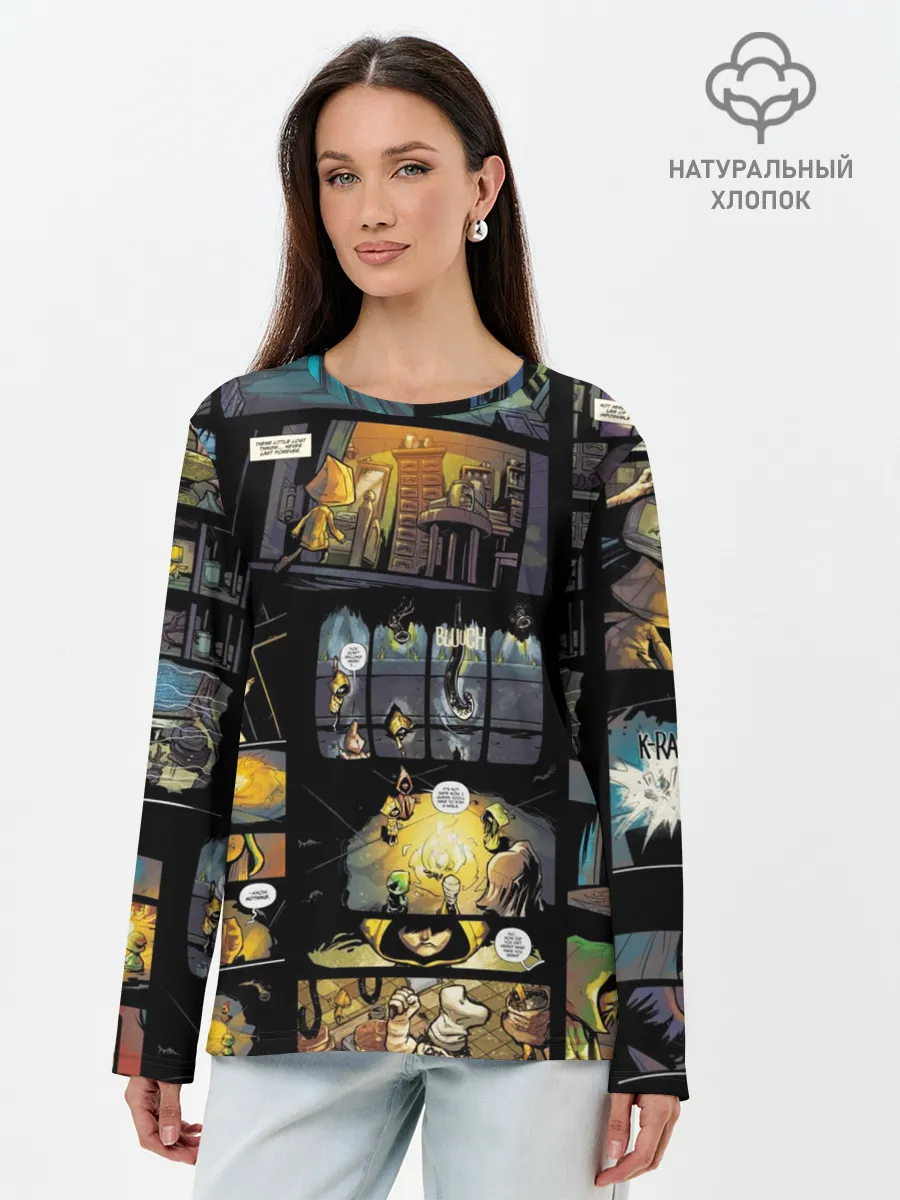 Лонгслив женский. Хлопок / LITTLE NIGHTMARES