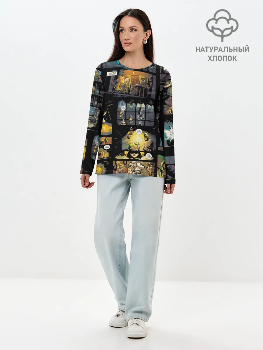 Лонгслив женский. Хлопок / LITTLE NIGHTMARES