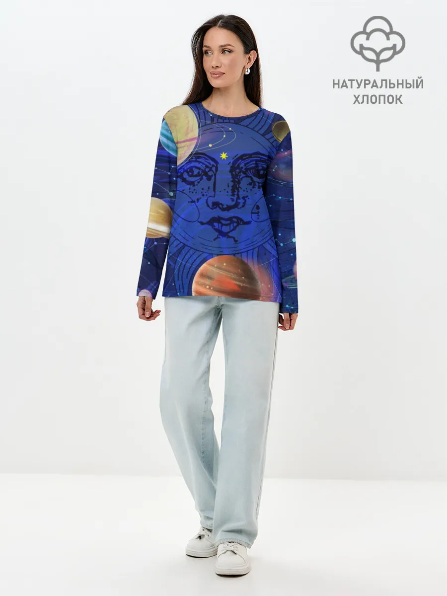 Лонгслив женский. Хлопок / Астрология планет