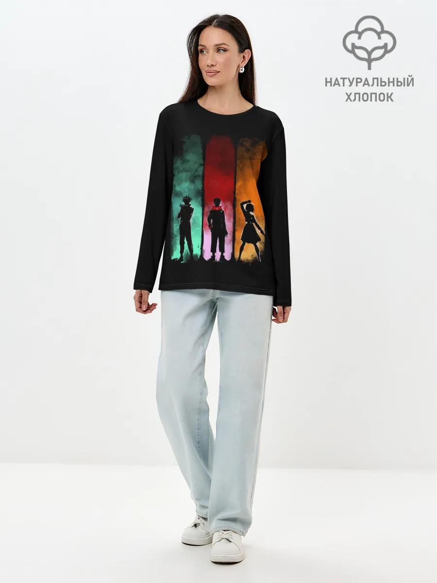 Лонгслив женский. Хлопок / Магическая Битва