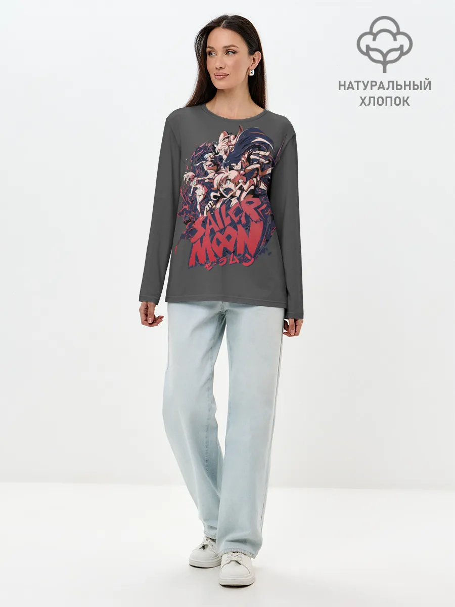 Лонгслив женский. Хлопок / Sailor Moon | Сейлор Мун