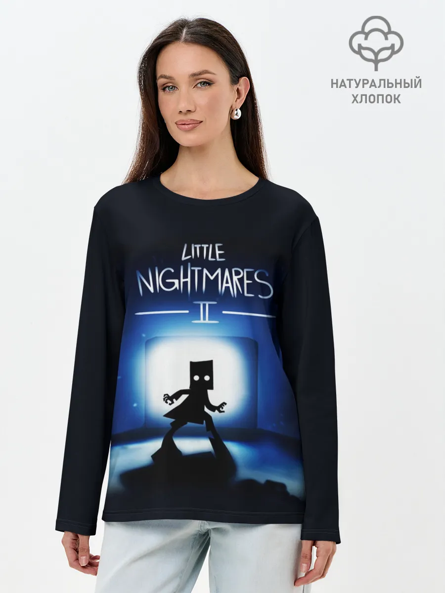 Лонгслив женский. Хлопок / Little Nightmares 2 МОНО