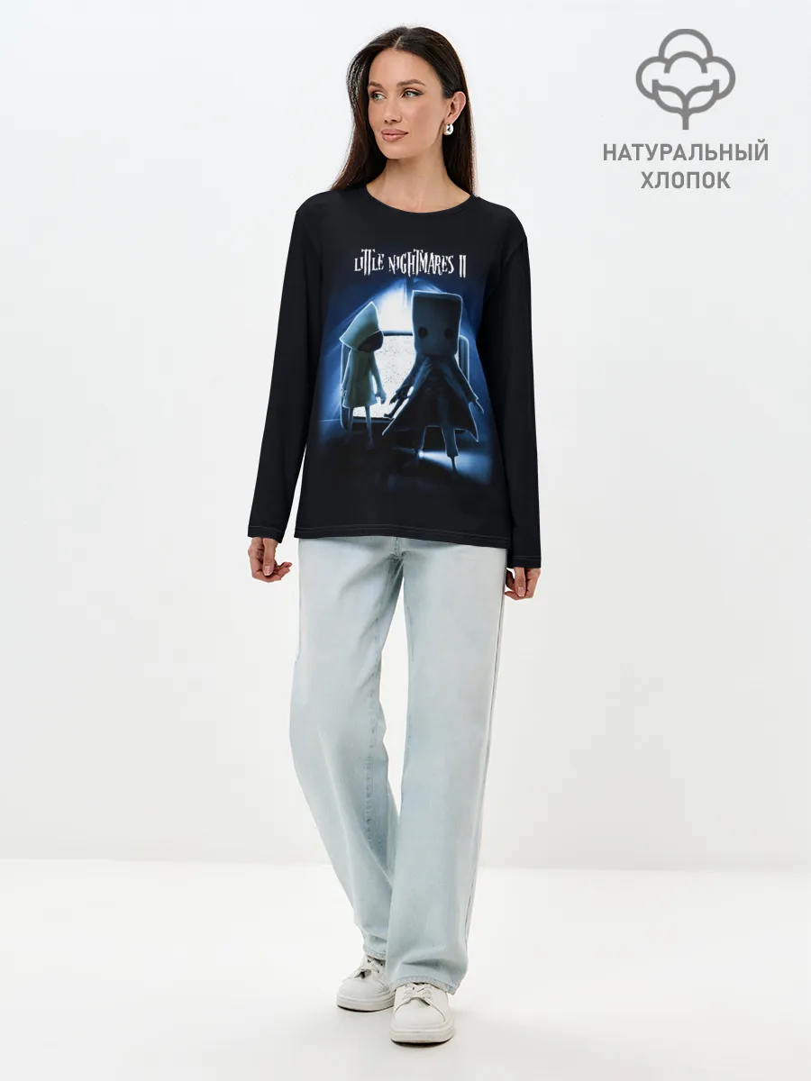 Лонгслив женский. Хлопок / Моно и Шестая