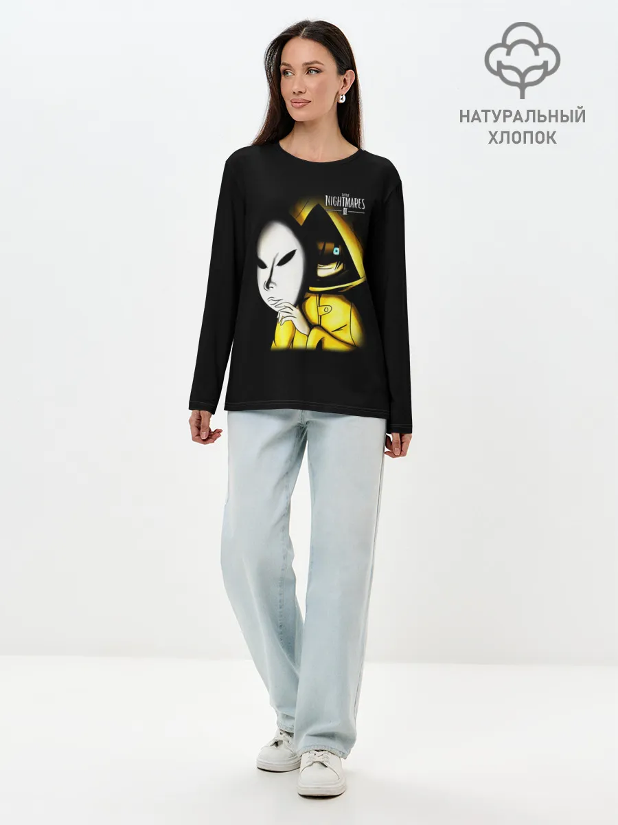 Лонгслив женский. Хлопок / Little Nightmares 2 MASK