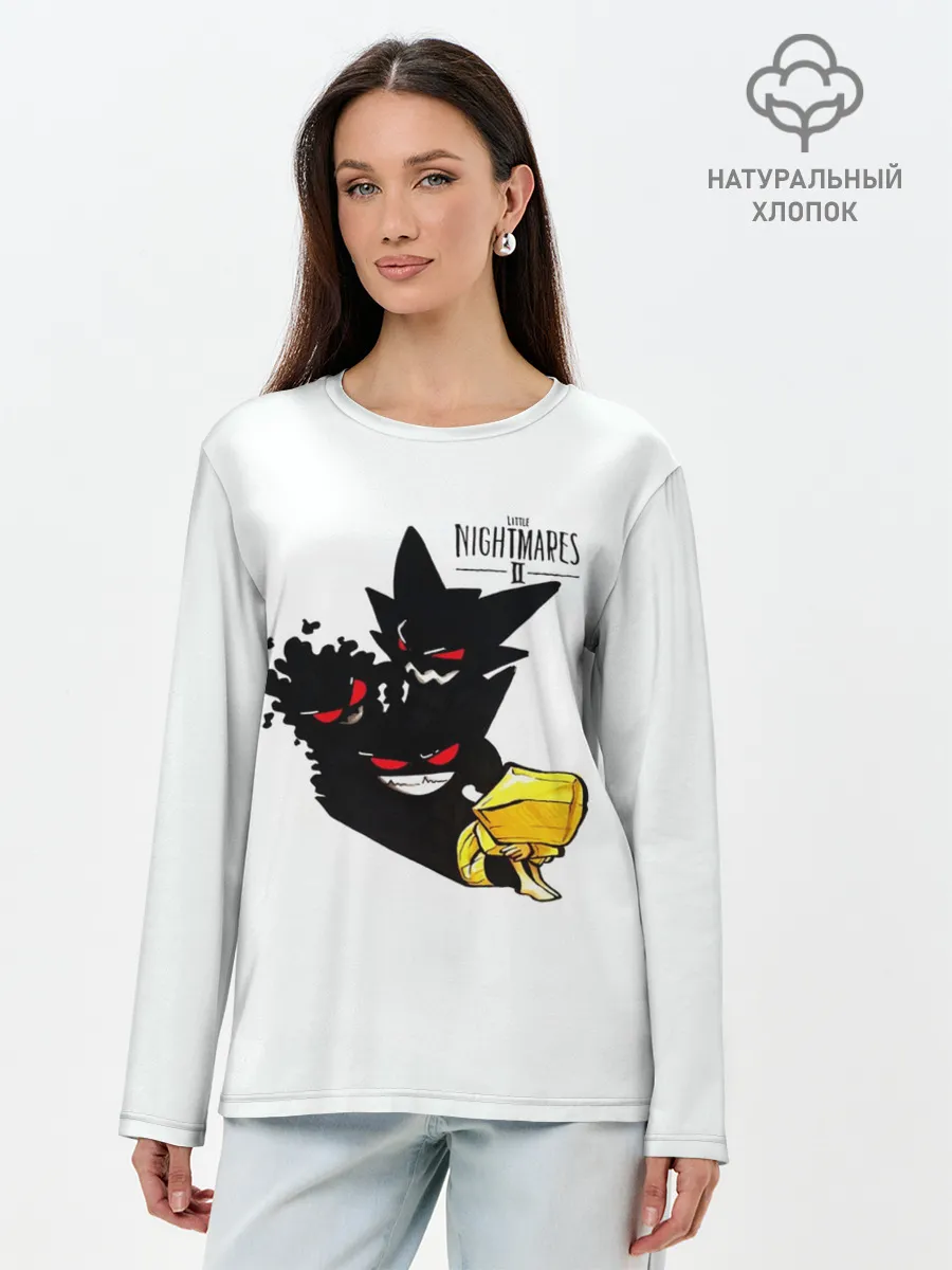 Лонгслив женский. Хлопок / Little Nightmares 2 тень