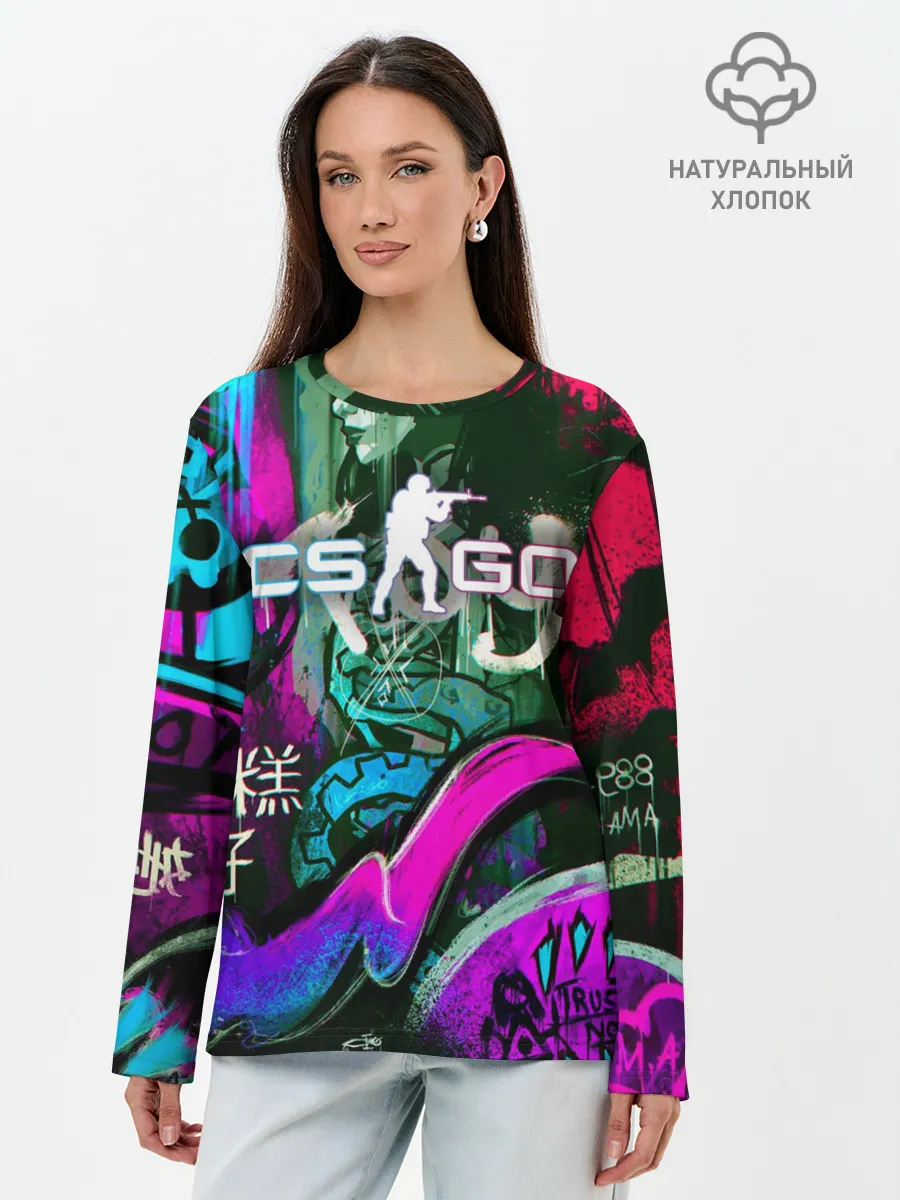 Лонгслив женский. Хлопок / Fever Dream | Горячечные грёзы