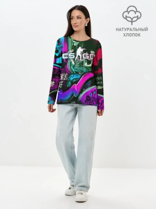 Лонгслив женский. Хлопок / Fever Dream | Горячечные грёзы