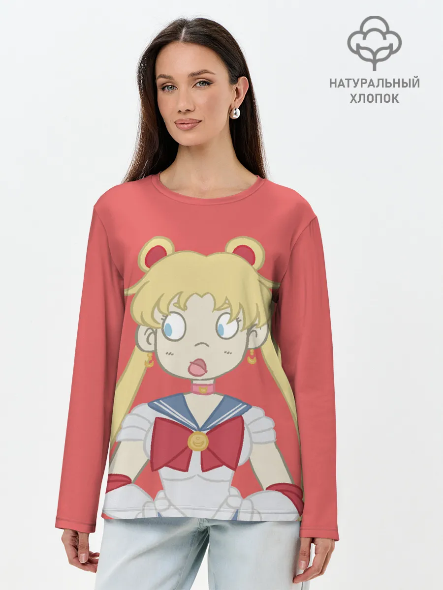 Лонгслив женский. Хлопок / Sailor Moon | Сейлор Мун