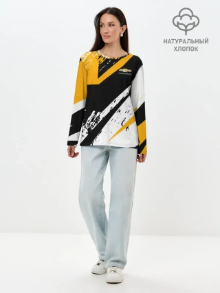 Лонгслив женский. Хлопок / Chevrolet