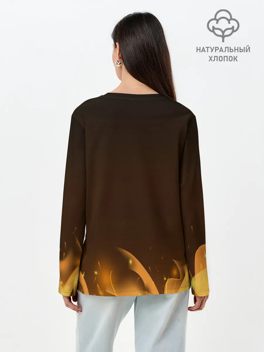 Лонгслив женский. Хлопок / Valheim: Вальхейм выживание.