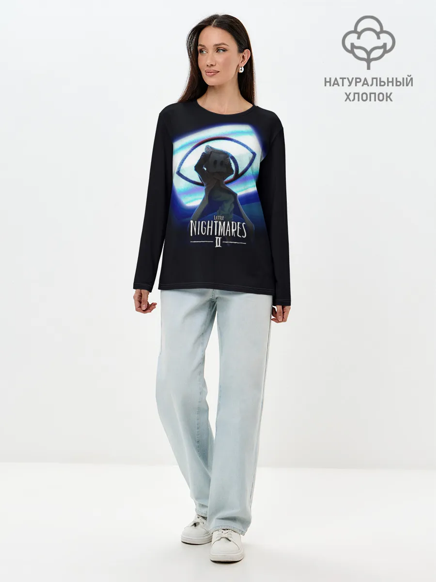 Лонгслив женский. Хлопок / Little Nightmares 2 MONO