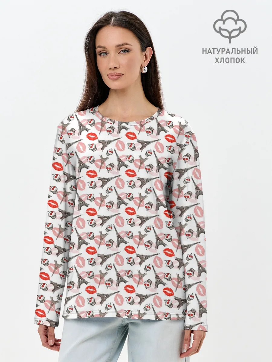 Лонгслив женский. Хлопок / Love