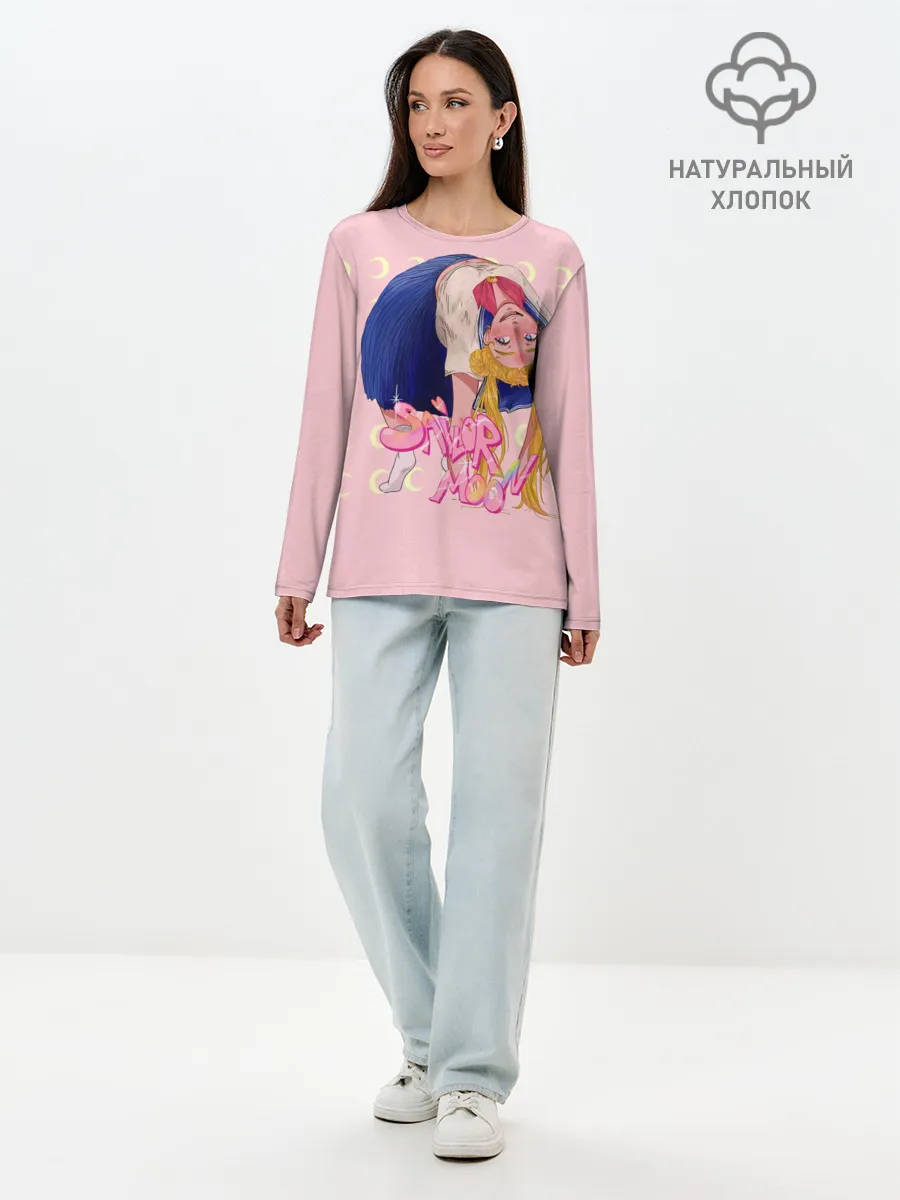 Лонгслив женский. Хлопок / Sailor Moon | Сейлор Мун