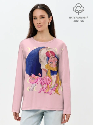 Лонгслив женский. Хлопок / Sailor Moon | Сейлор Мун