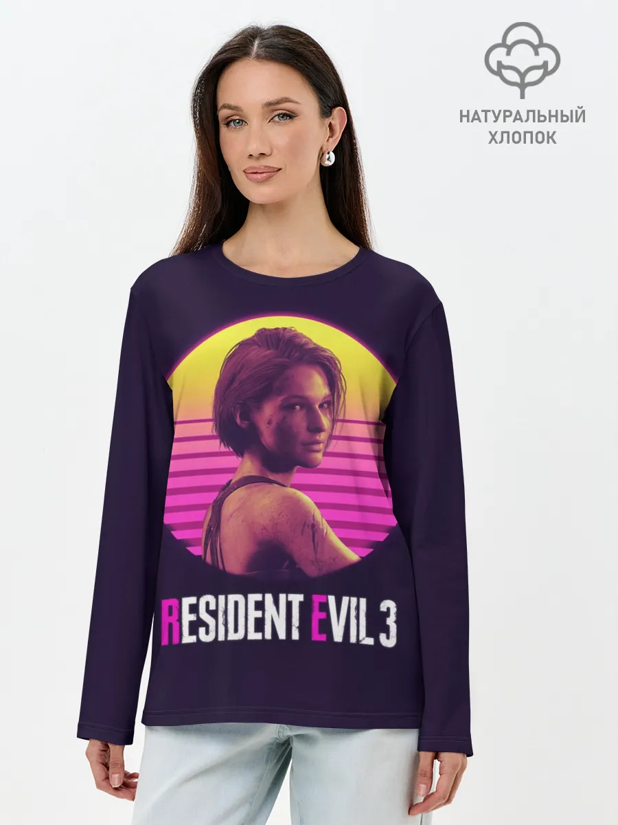 Лонгслив женский. Хлопок / RE3 | Jill неон