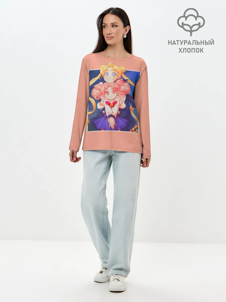 Лонгслив женский. Хлопок / Sailor Moon | Сейлор Мун