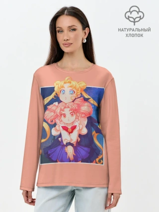 Лонгслив женский. Хлопок / Sailor Moon | Сейлор Мун