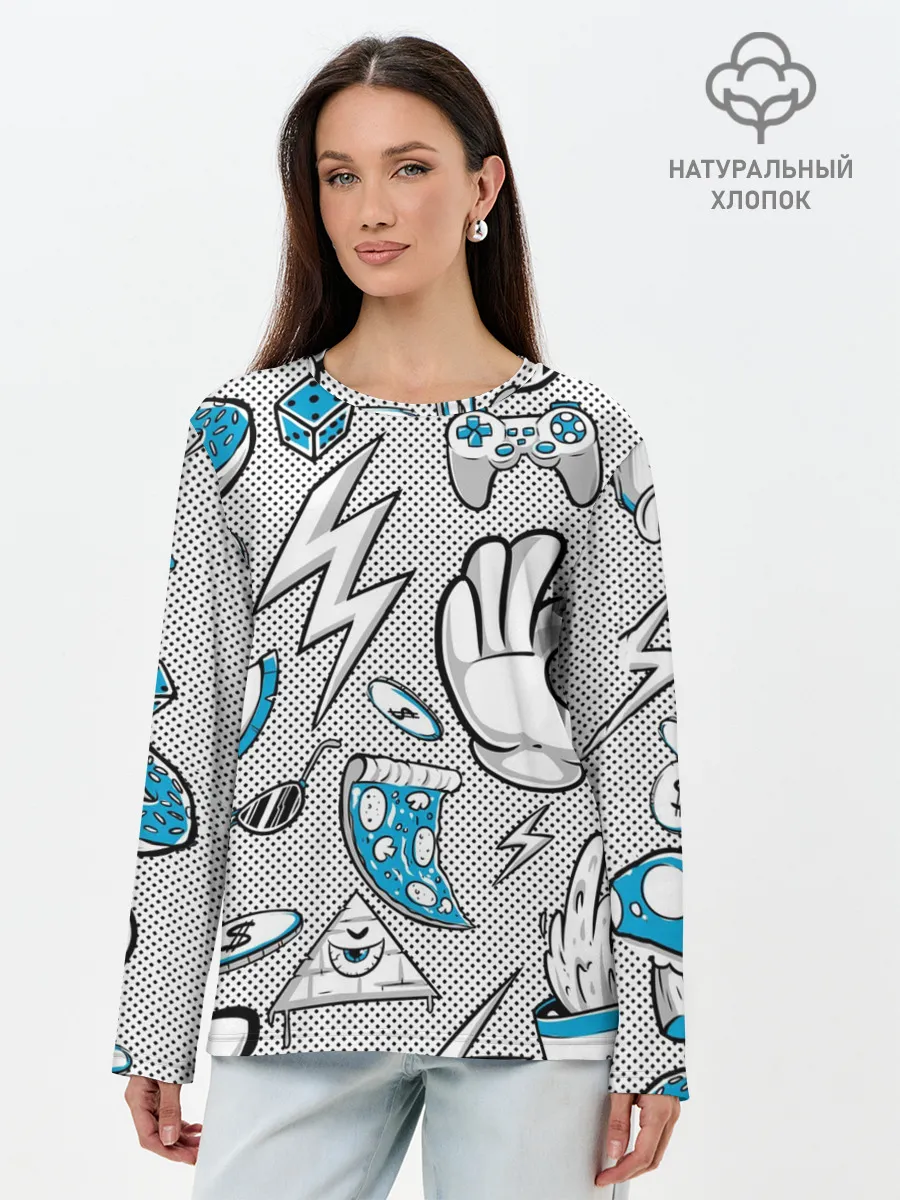Лонгслив женский. Хлопок / Gamer Style