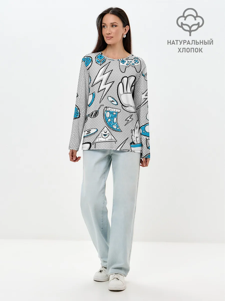 Лонгслив женский. Хлопок / Gamer Style