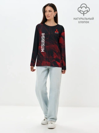 Лонгслив женский. Хлопок / Mitsubishi