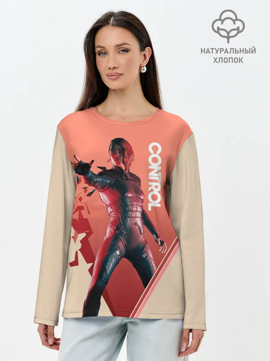 Лонгслив женский. Хлопок / Control | Jesse Фейден