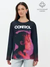 Лонгслив женский. Хлопок / Контрол | Джесси